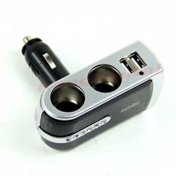 2in1 Car Socket With Usb Port